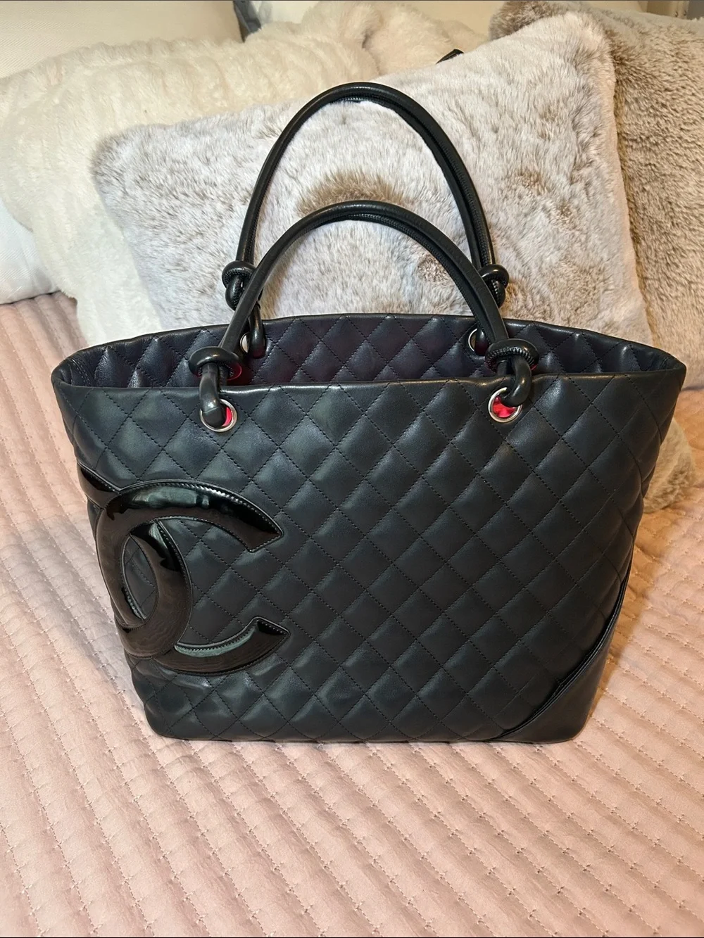 Chanel Cambon Ligne Large Tote Bag with COA